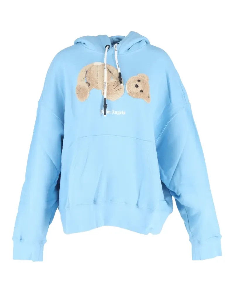 Palm Angels Hoodie mit Bärenmotiv - Blau Blau