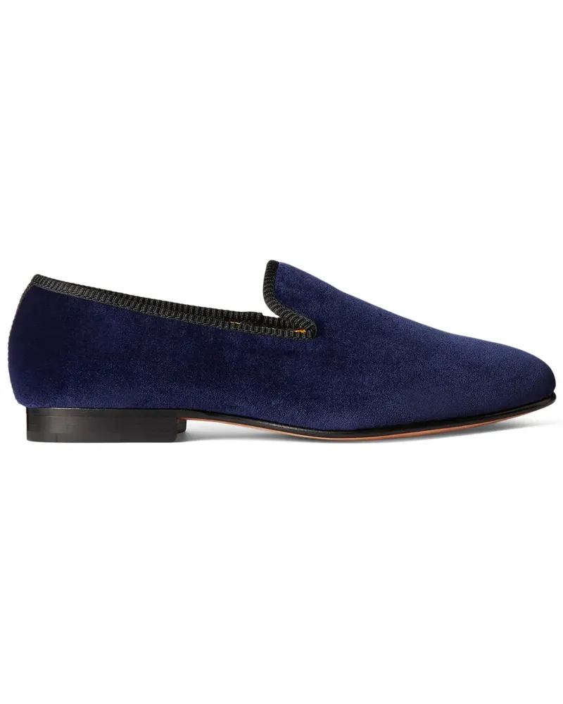 Ralph Lauren Paxton Loafer mit Samt-Finish - Blau Blau