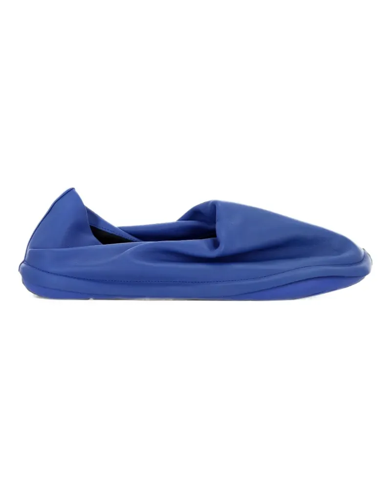 Camper x Issey Miyake Peu Form draped leather loafers - Blau Blau