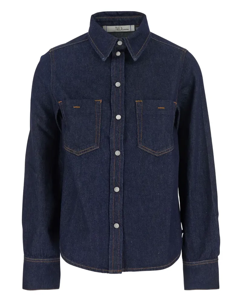 TELA Ben shirt - Blau Blau