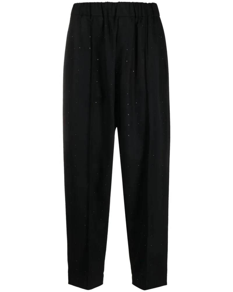 Undercover Ausgestellte Hose mit Strass - Schwarz Schwarz
