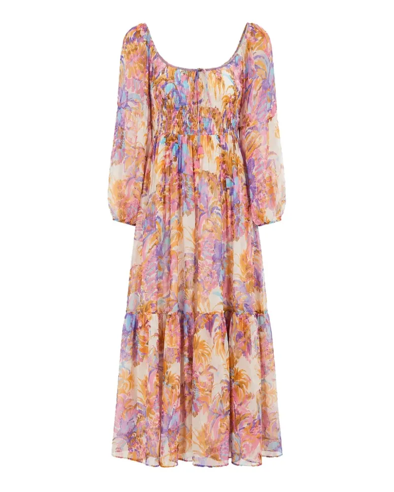 Derhy Mirage-print maxi dress - Nude Nude