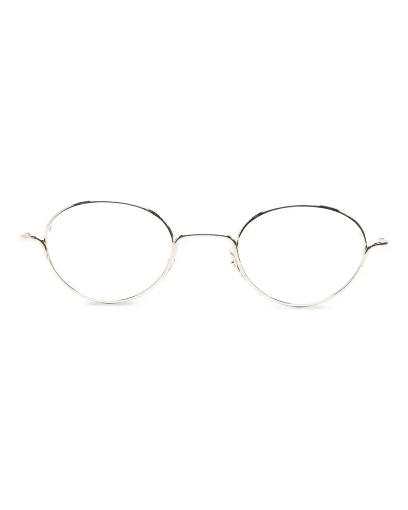 Alexander McQueen Brille mit ovalem Gestell - Gold Gold
