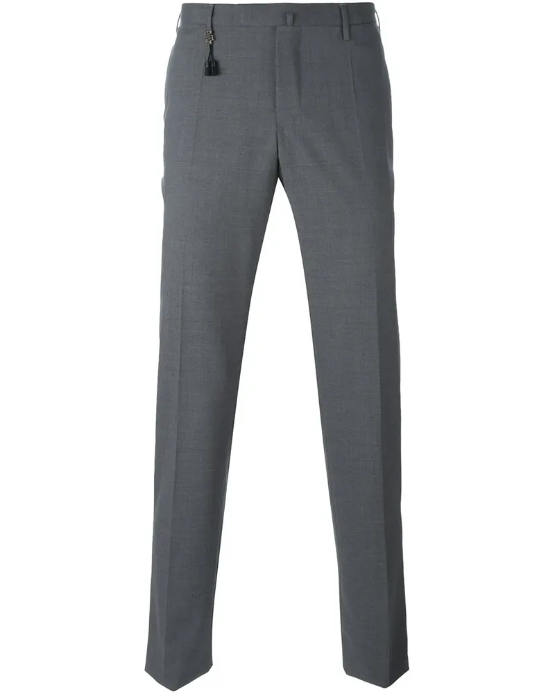 Incotex Klassische Wollhose - Grau Grau