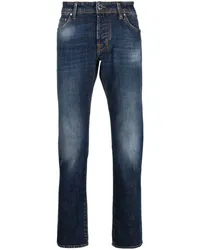 Jacob Cohën Gerade Jeans mit Stone-Wash-Effekt Blau