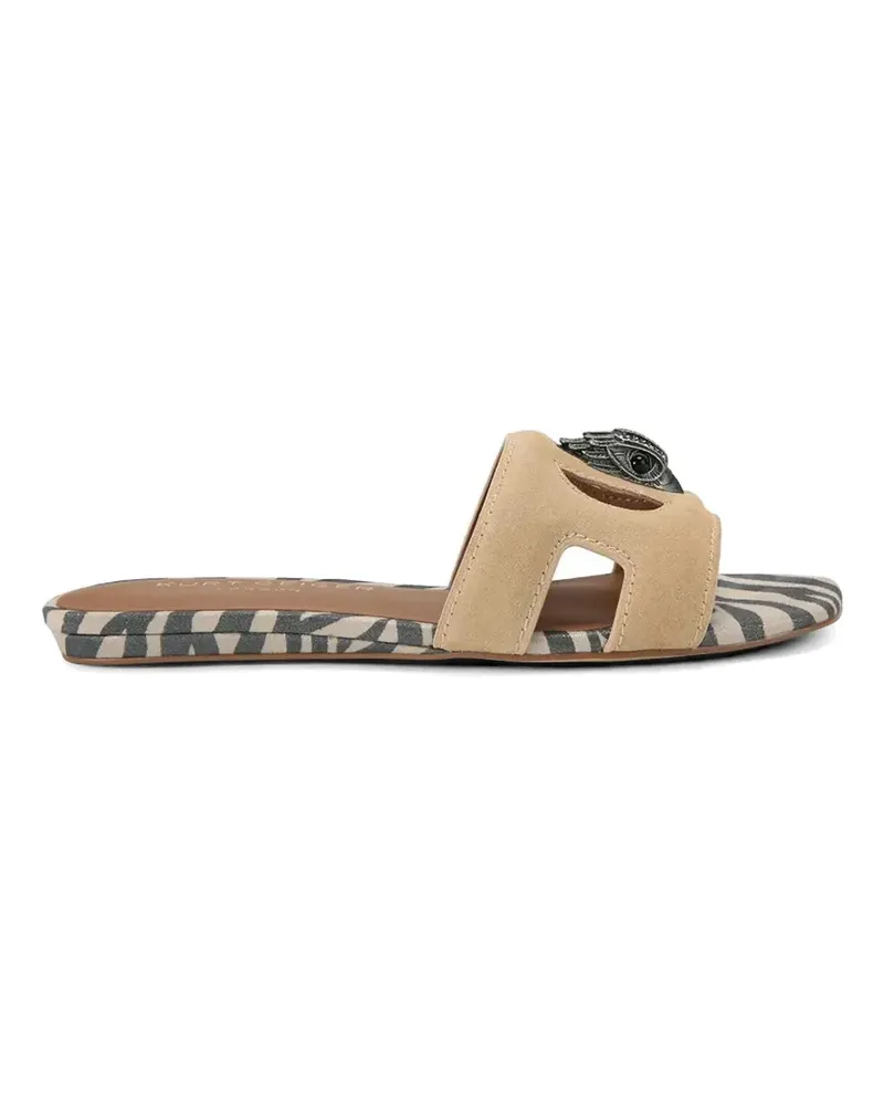 Kurt Geiger Pantoletten mit Zebra-Print - Nude Nude