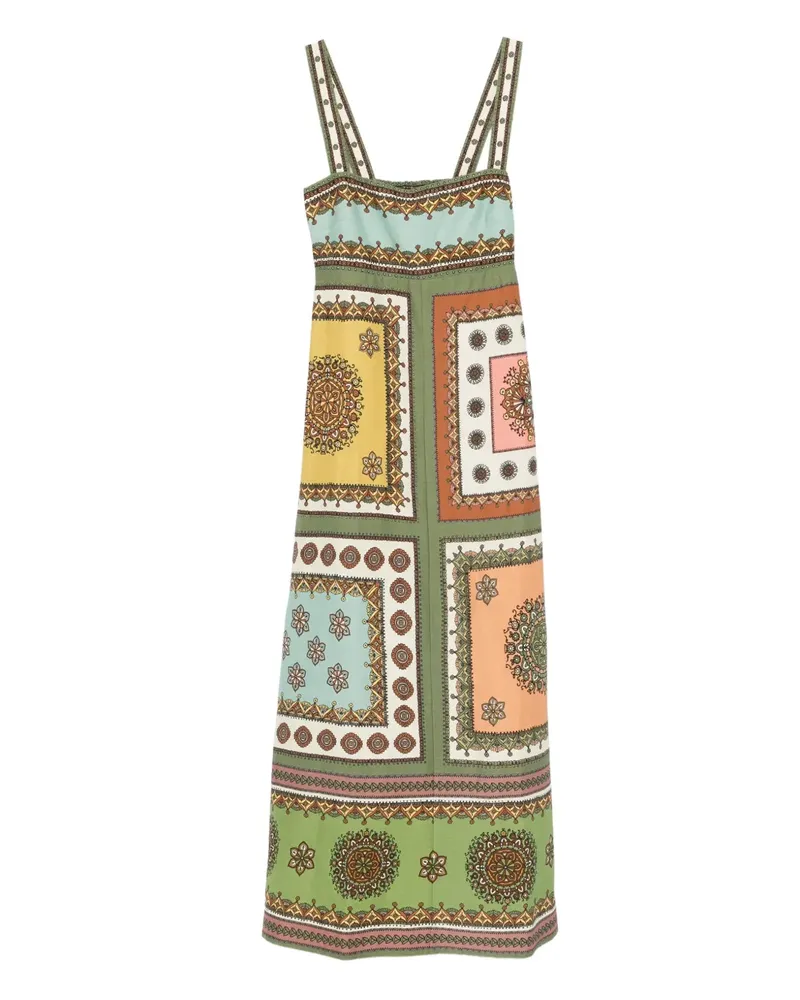 ALEMAIS print-design midi dress - Grün Grün