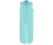 Strandkleid aus Seide - Blau