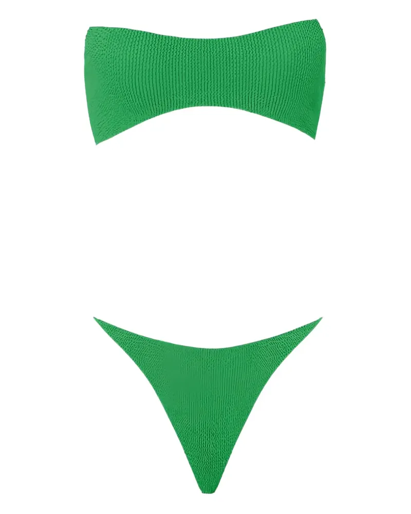 Hunza G Tyler Bikini mit Kontrastdetails - Grün Grün
