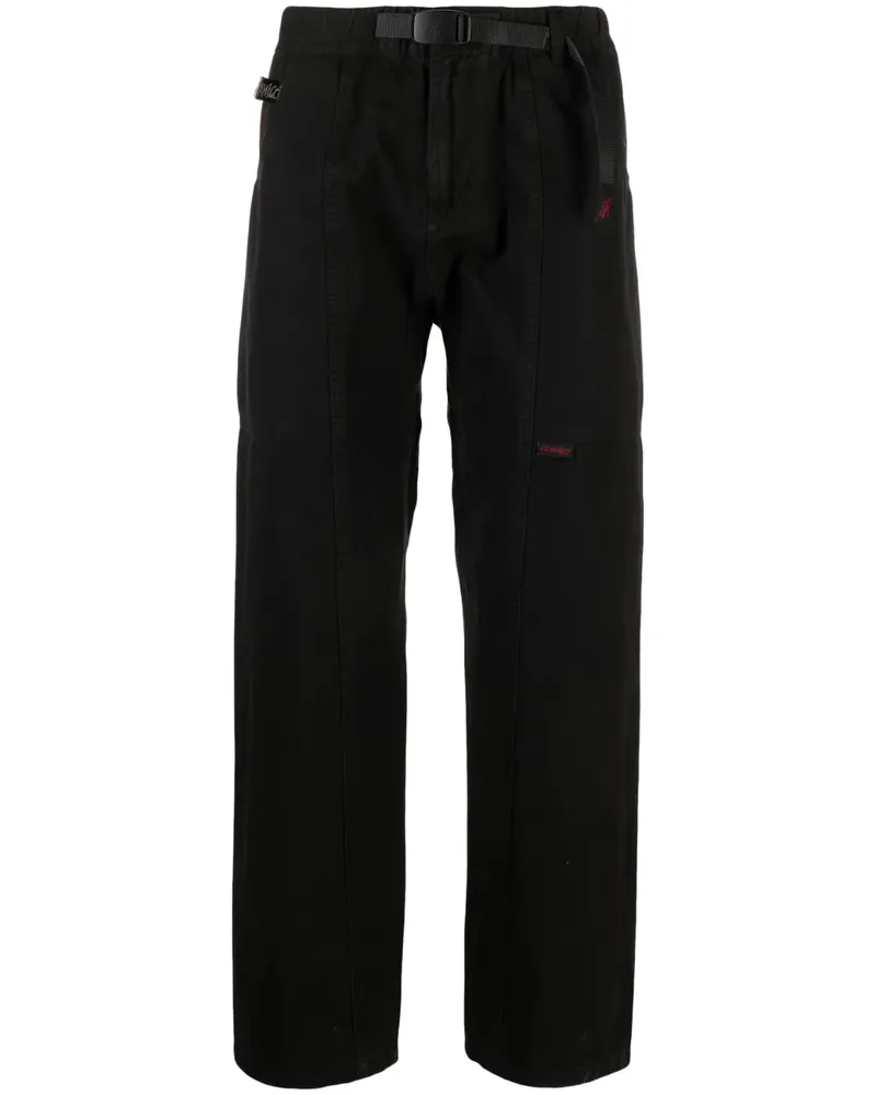 GRAMICCI Gerade Hose mit Logo-Patch - Schwarz Schwarz