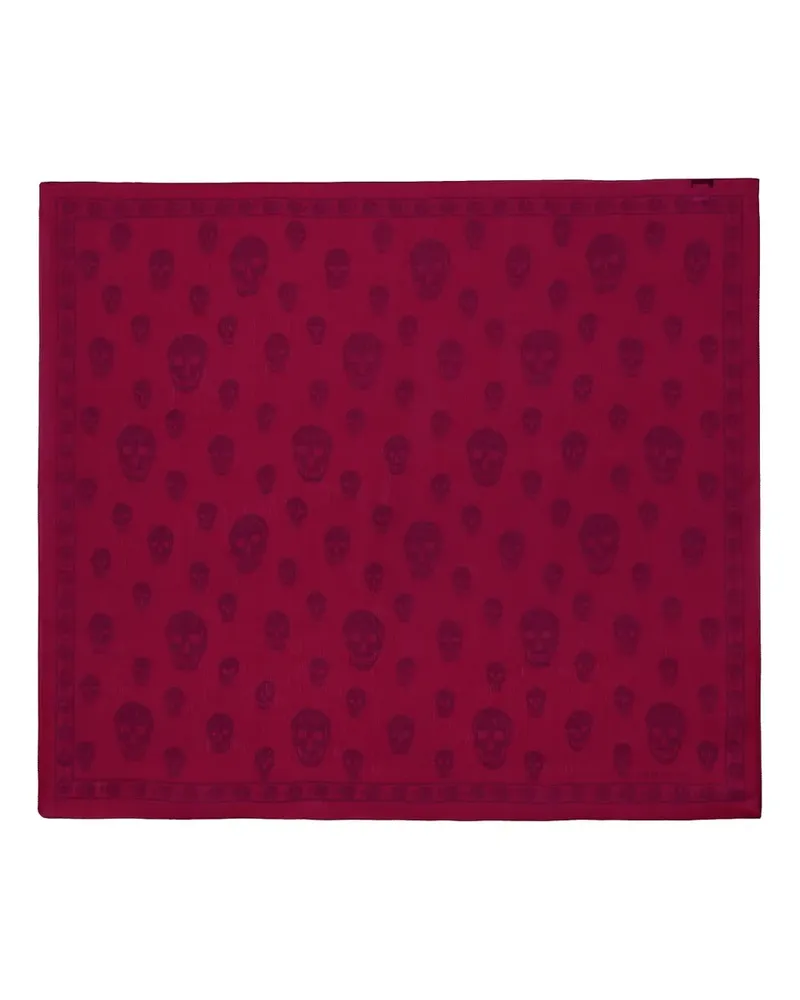 Alexander McQueen Skull-print scarf - Rot Rot