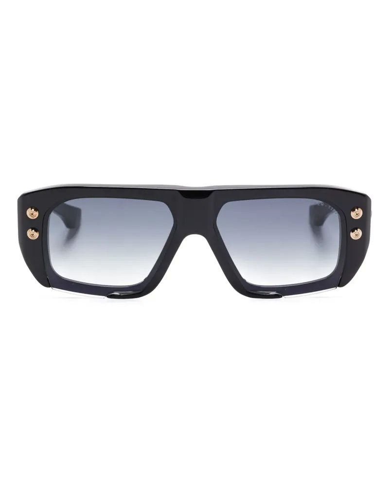 DITA Sonnenbrille mit eckigem Gestell - Schwarz Schwarz