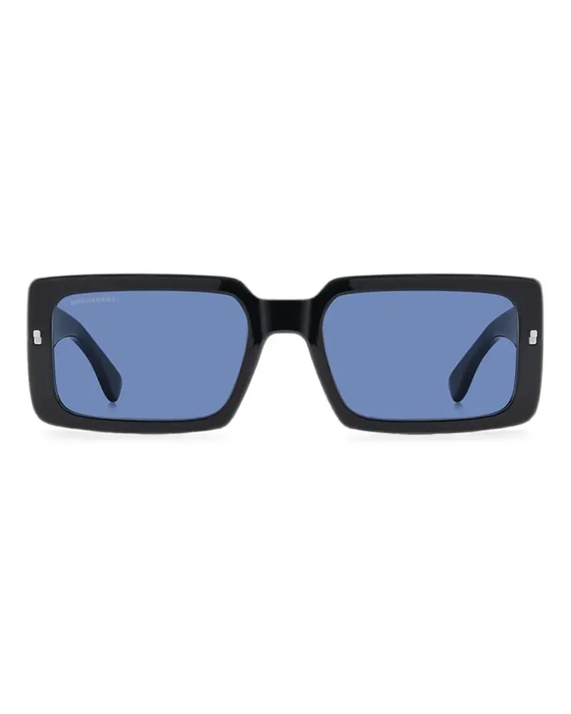 Dsquared2 Iconique rectangle-frame sunglasses - Schwarz Schwarz