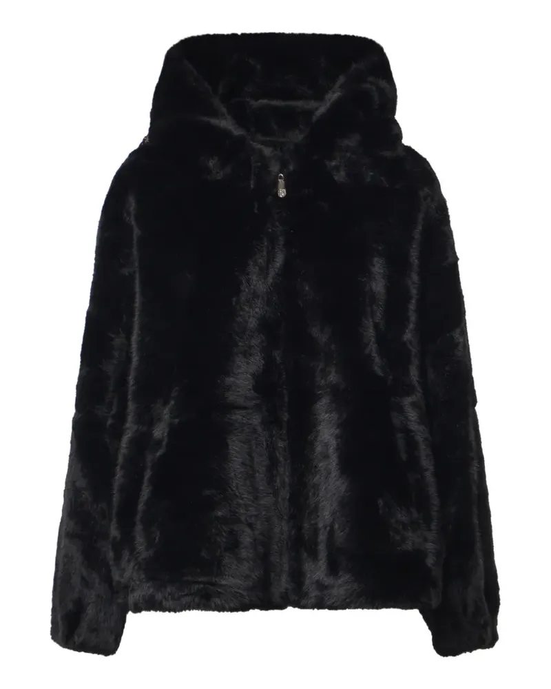 V°73 Princess faux-fur coat - Schwarz Schwarz