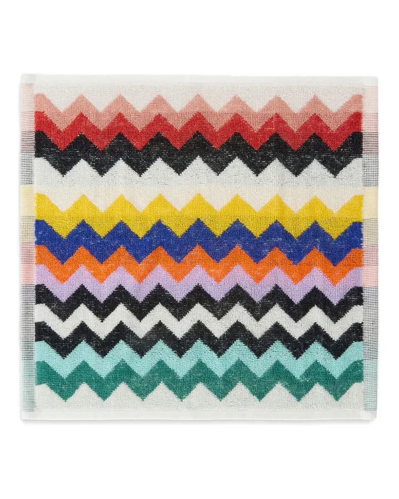 Missoni Home zig-zag face towels - Weiß Weiß