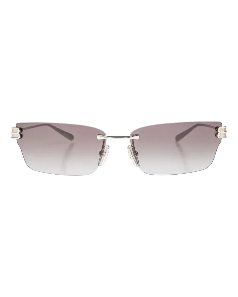 Balenciaga BB-logo rimless sunglasses - Silber Silber