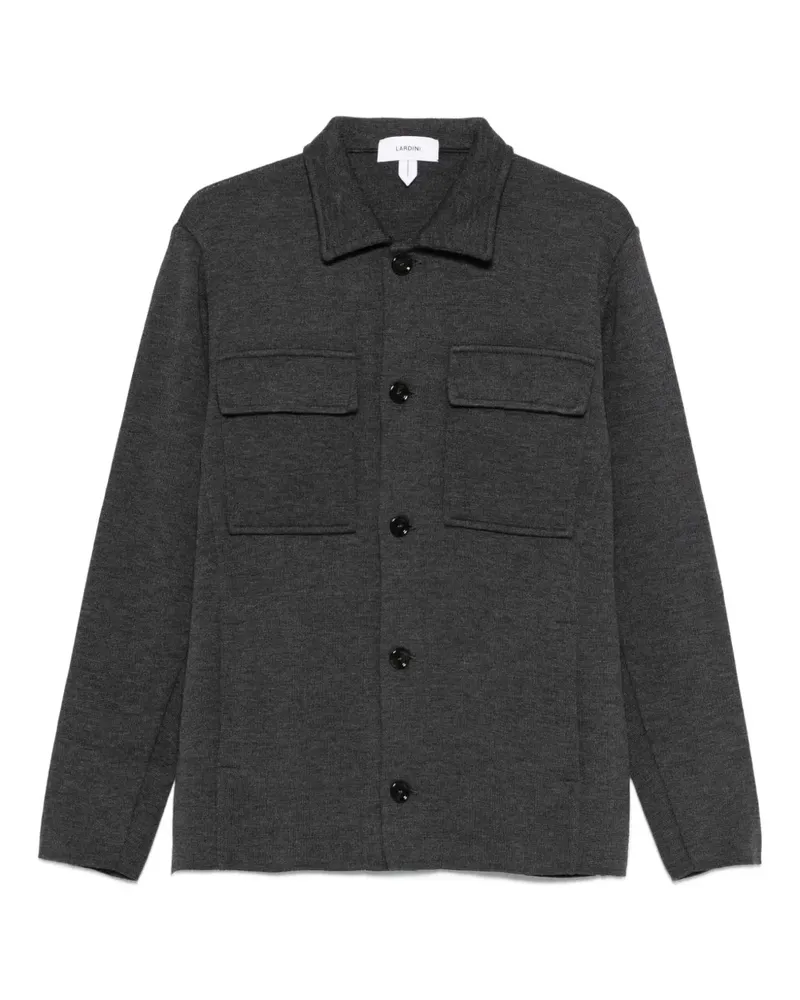 LARDINI Geknöpfte Jacke mit aufgesetzten Taschen - Grau Grau