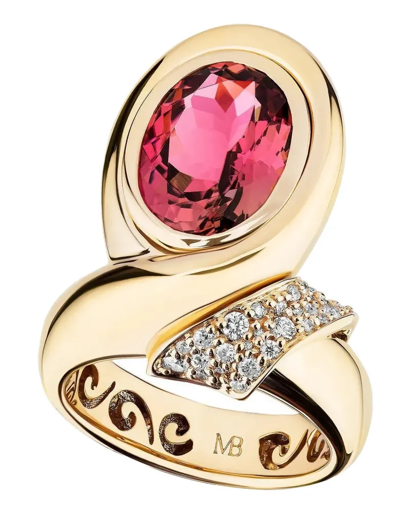 Mason and Books chiffon tourmaline ring - Gold Gold