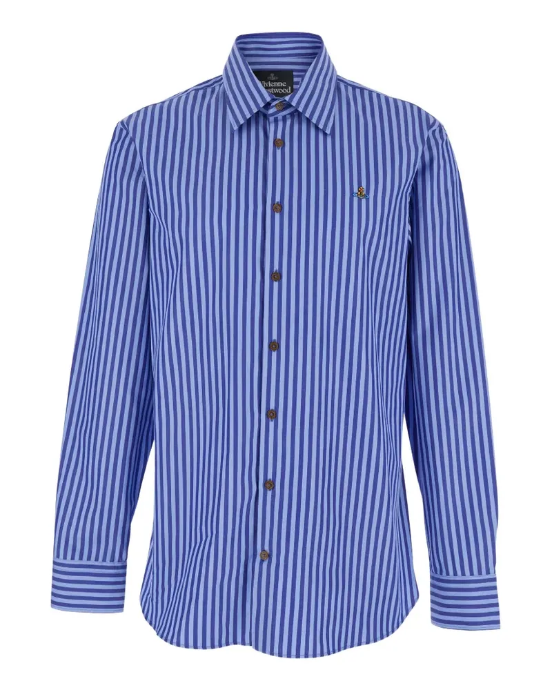Vivienne Westwood Gestreiftes Hemd - Blau Blau