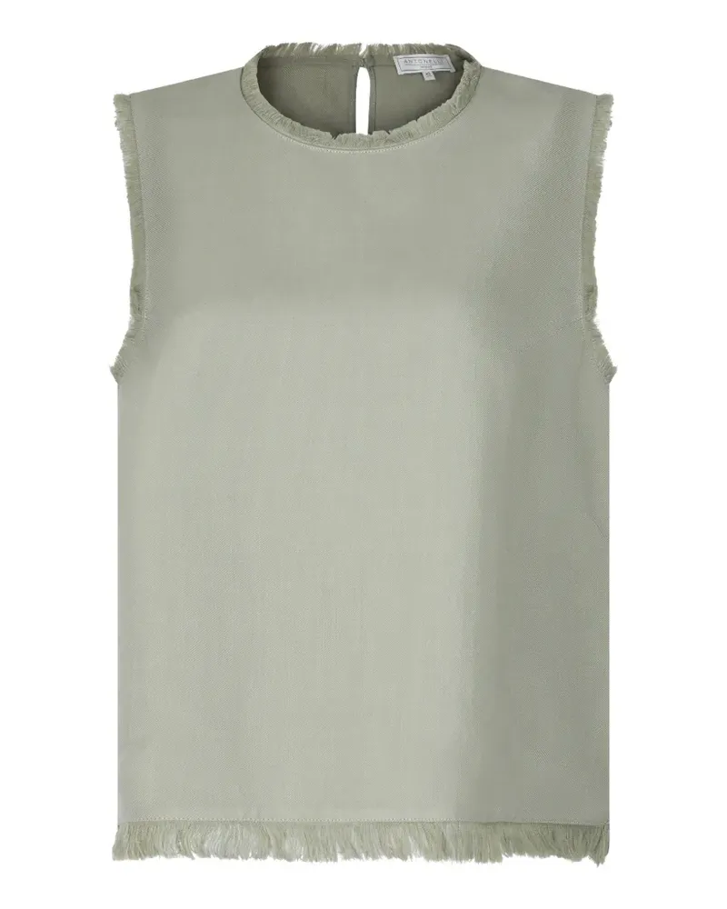 Antonelli Firenze fringed-trim top - Grün Grün