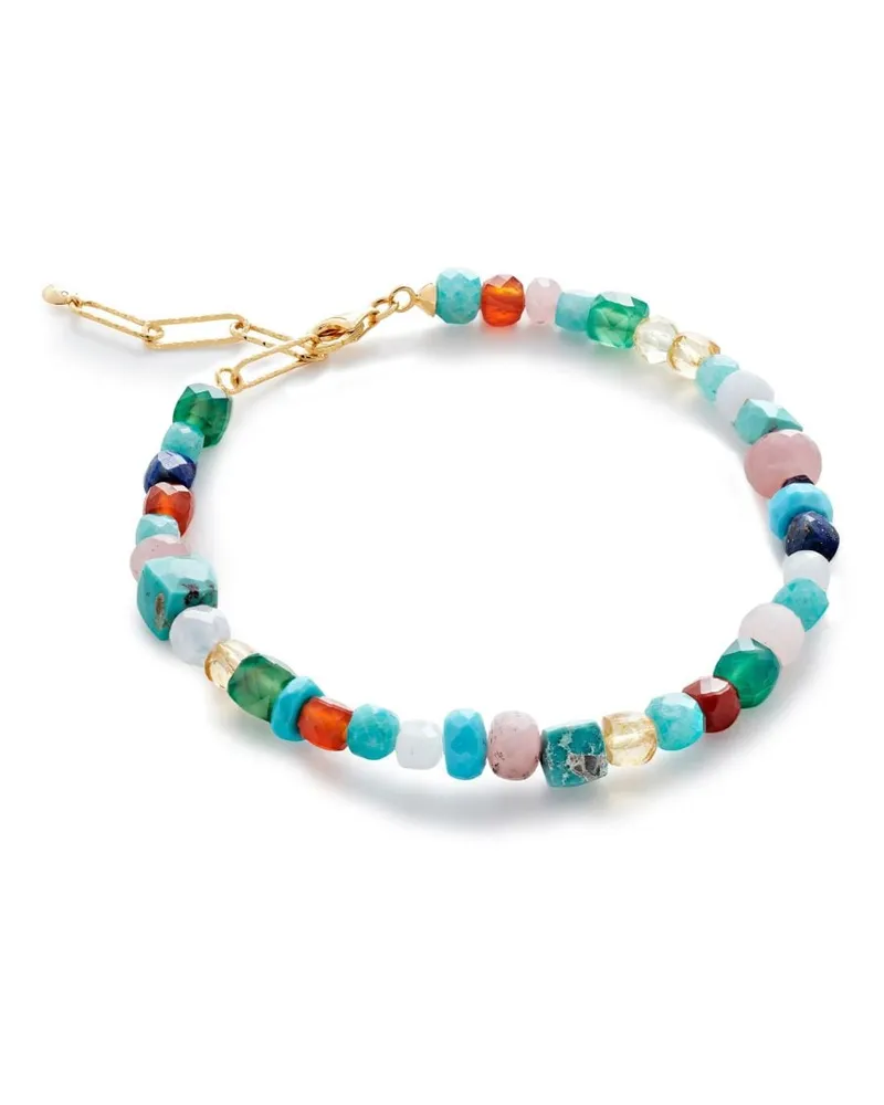 Monica Vinader Freedom Goldarmband - Blau Blau