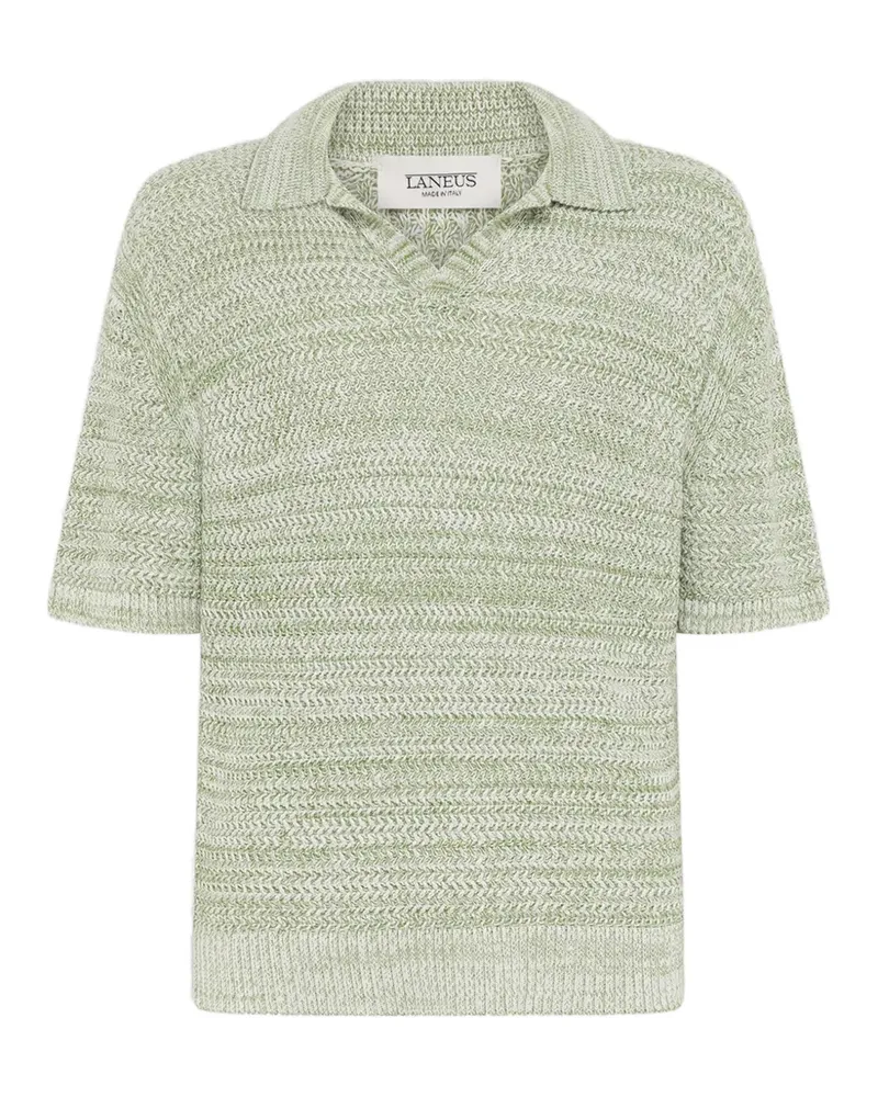 Laneus Gestricktes T-Shirt - Grün Grün