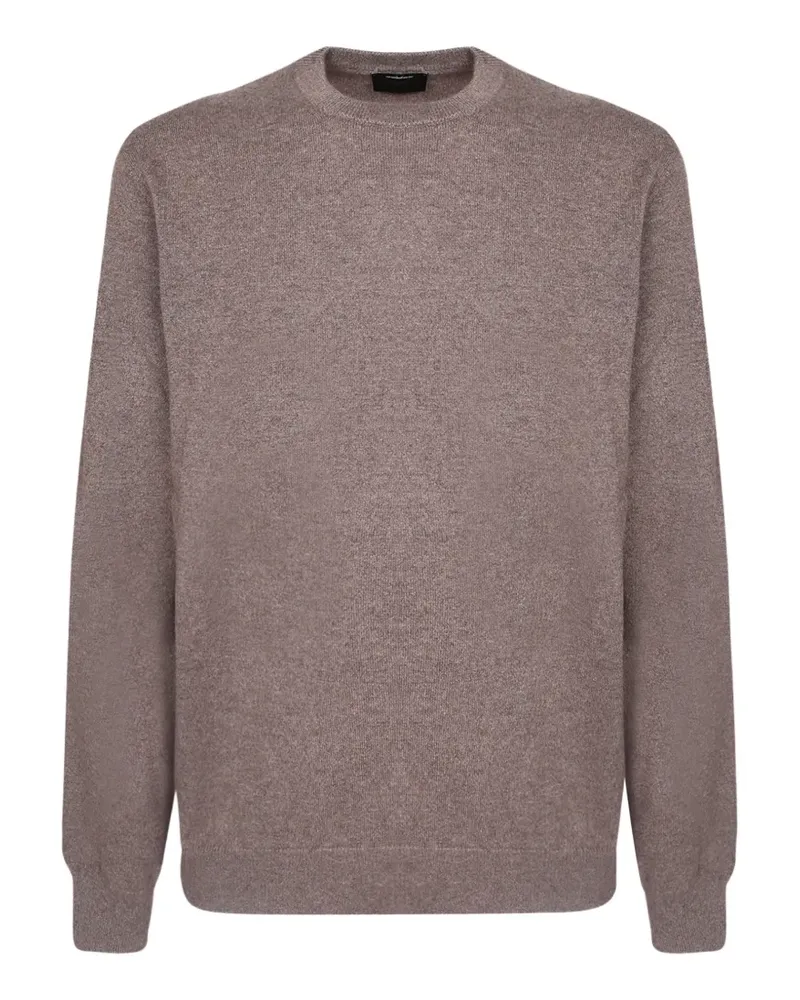 Dell'oglio Pullover mit rundem Ausschnitt - Braun Braun