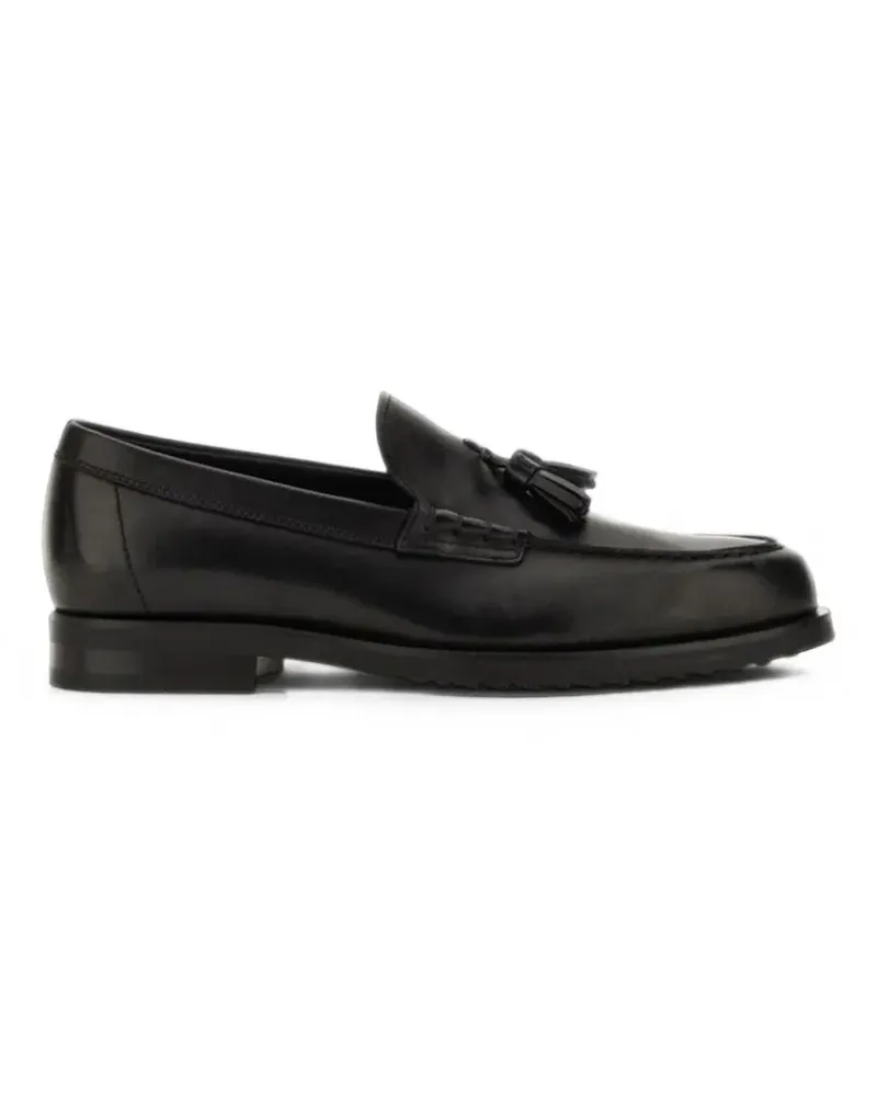 TOD'S tassel-detail leather loafers - Schwarz Schwarz