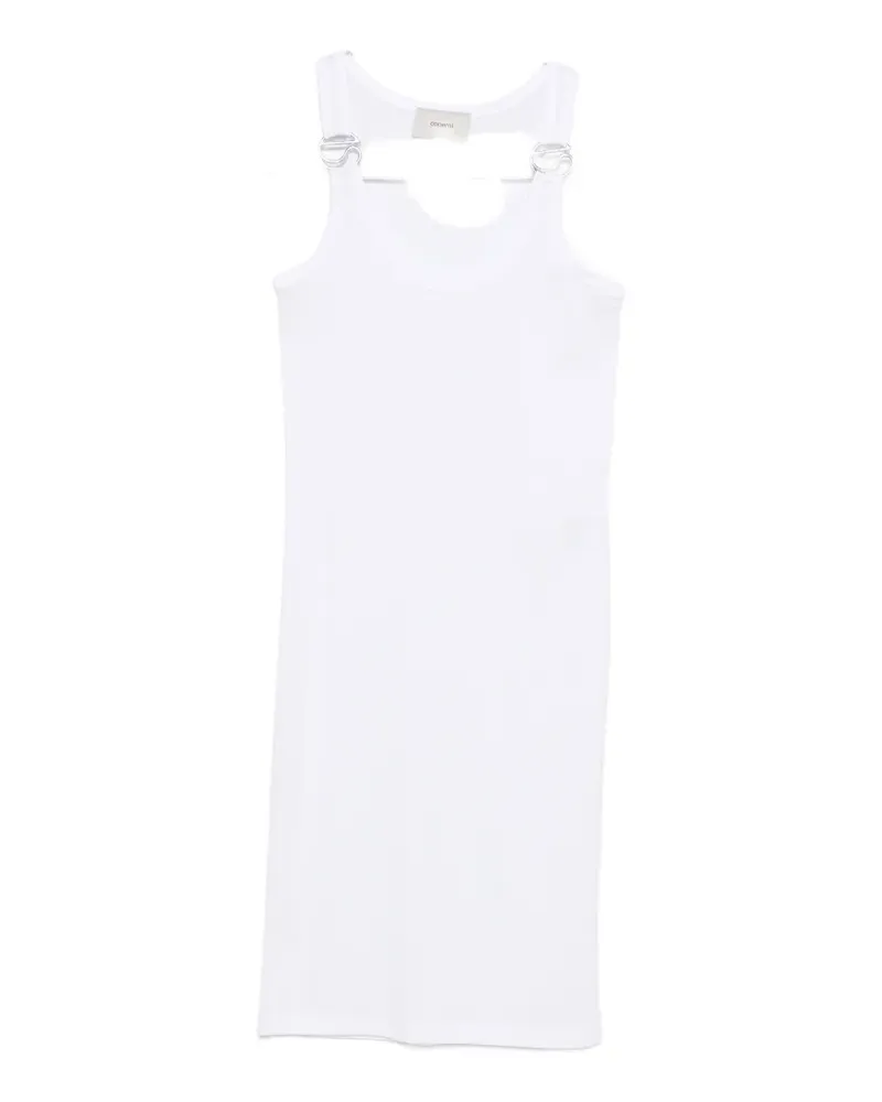 COPERNI logo sleeveless mini dress - Weiß Weiß