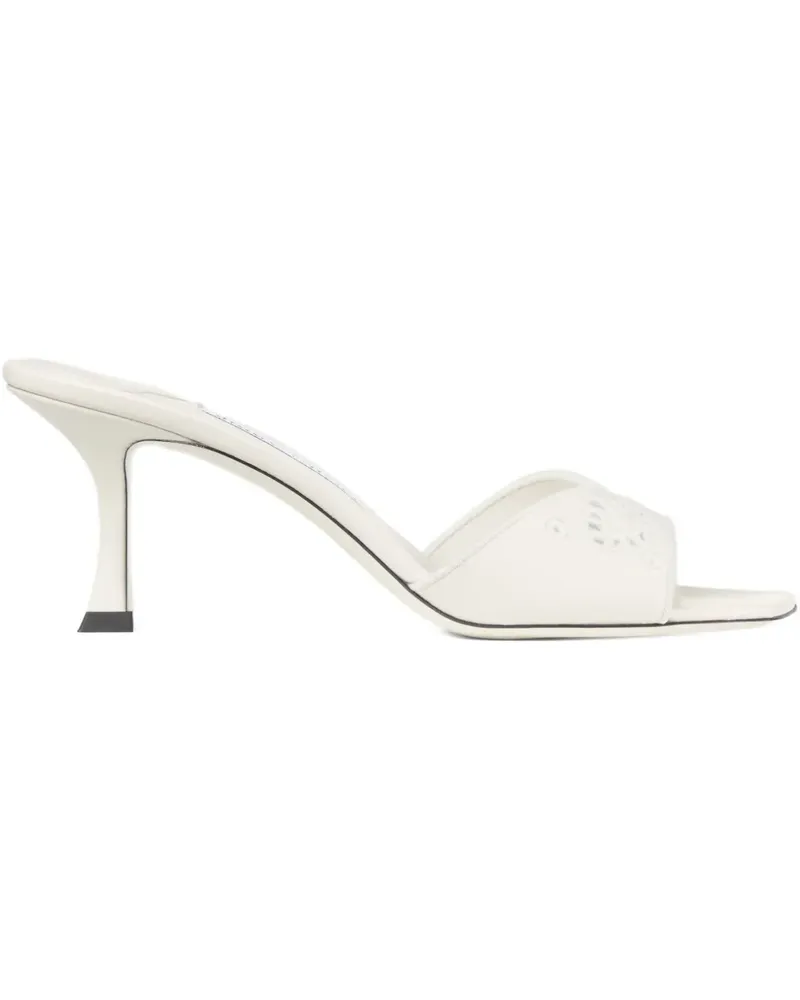 Jimmy Choo Skye Mules 70mm - Weiß Weiß
