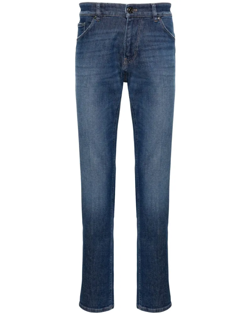PT TORINO Halbhohe Slim-Fit-Jeans Blau