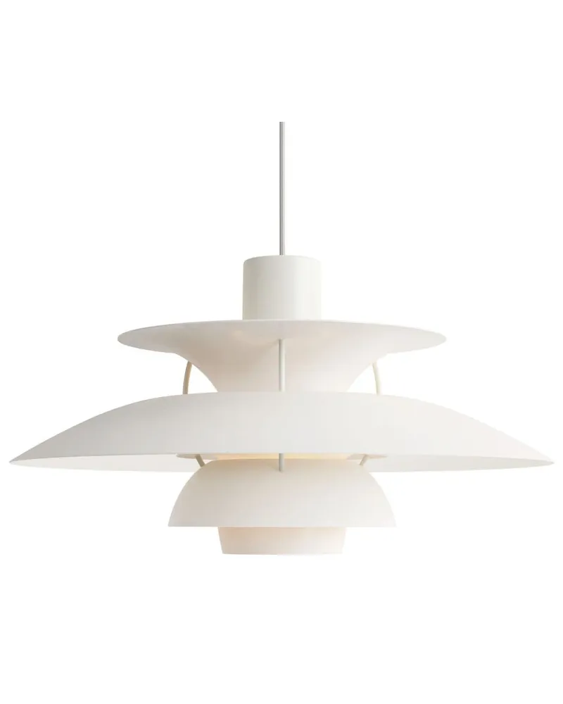 Louis Poulsen PH 5 Pendelleuchte (50cm x 26,7cm) - Weiß Weiß