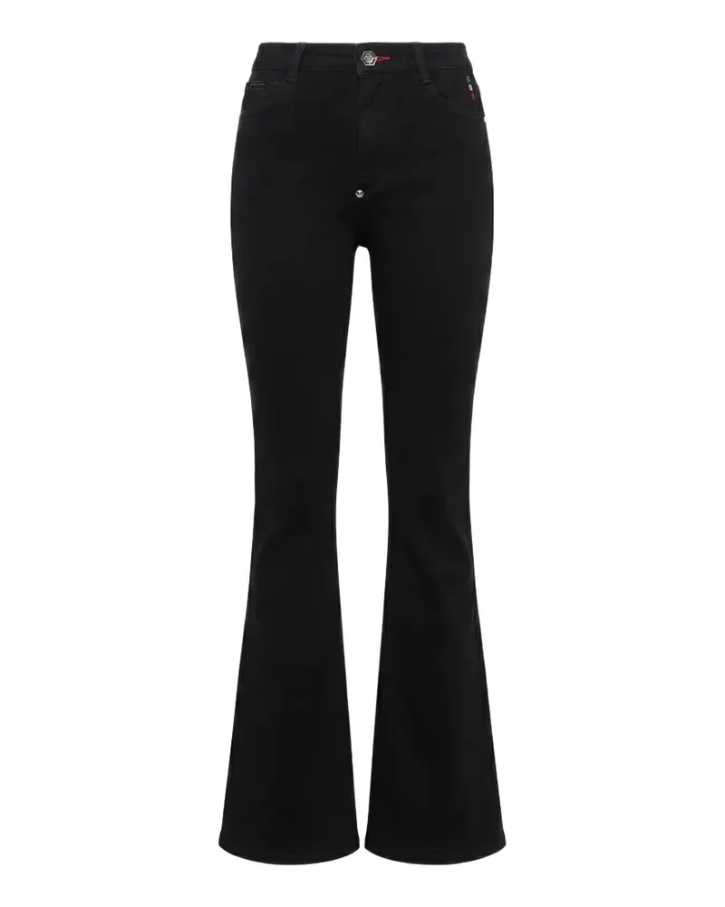 Philipp Plein flare fit jeans basic - Schwarz Schwarz