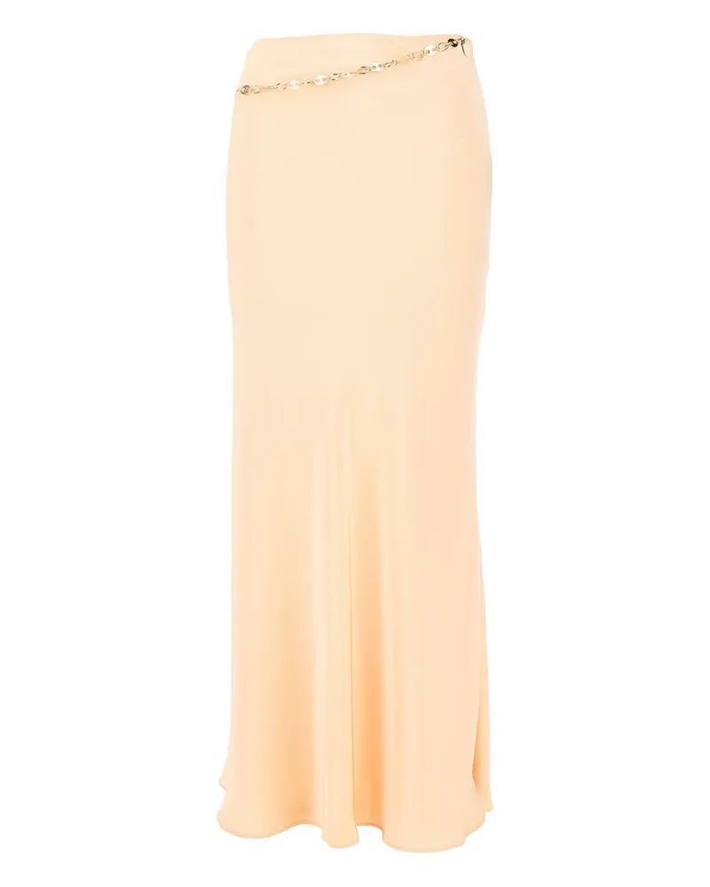 Paco Rabanne Minirock mit Kettendetail - Nude Nude