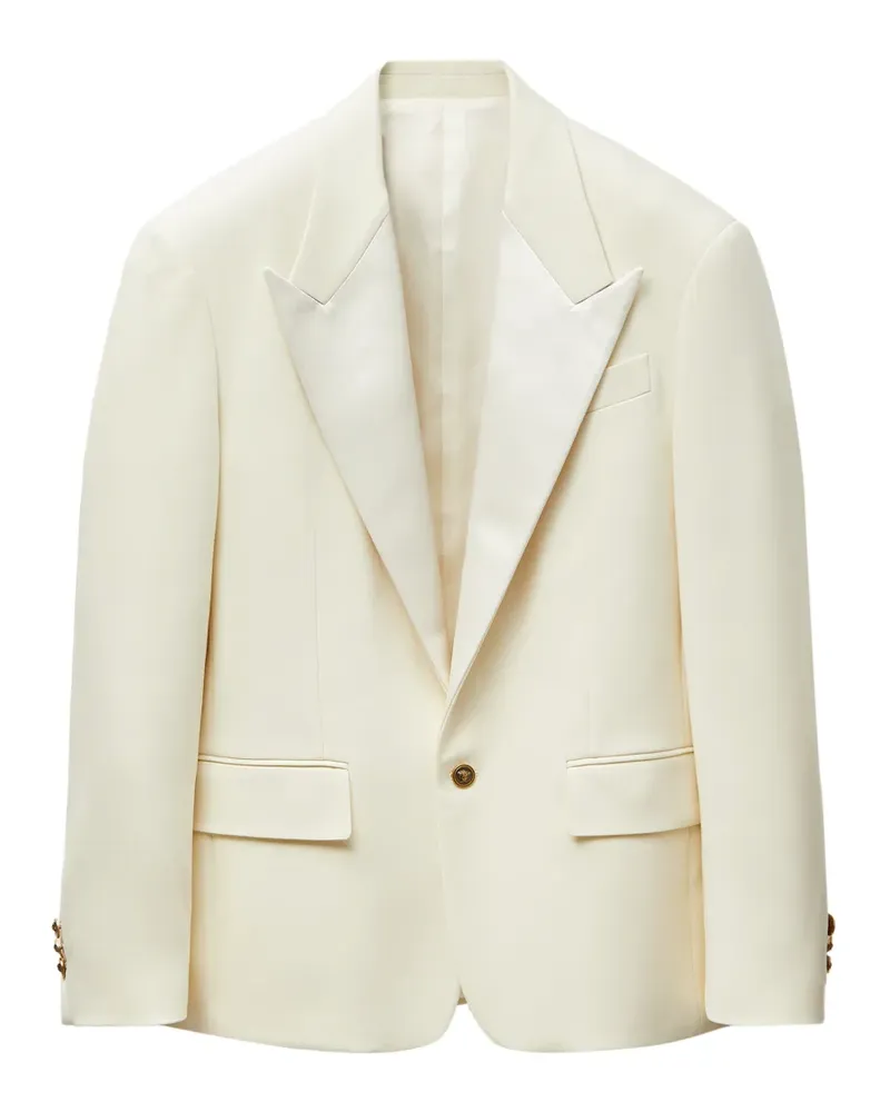 Versace Blazer aus Stretchwolle - Weiß Weiß