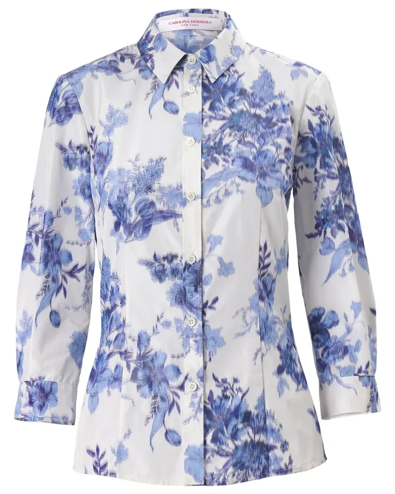 Carolina Herrera New York Hemd mit Blumen-Print - Nude Nude