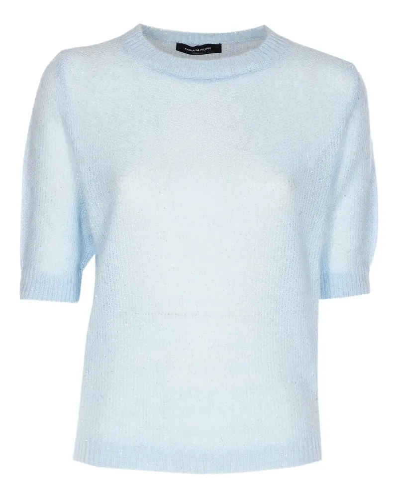 Fabiana Filippi crew-neck T-shirt - Blau Blau