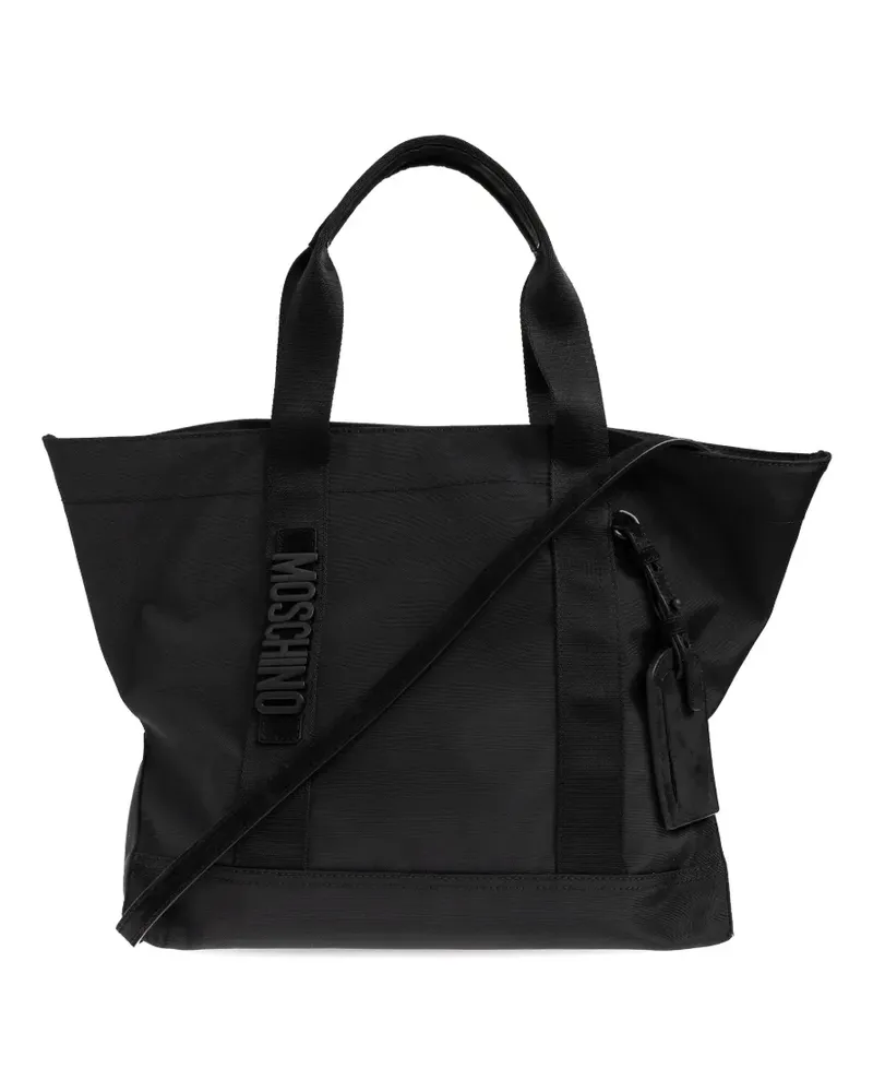 Moschino logo-detail tote bag - Schwarz Schwarz