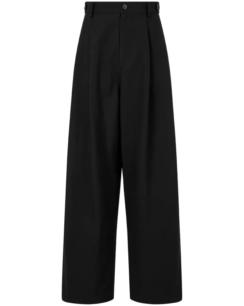 STUDIO TOMBOY Hose mit geradem Bein - Schwarz Schwarz