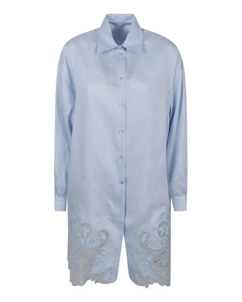 Ermanno Scervino embroidered shirt - Blau Blau