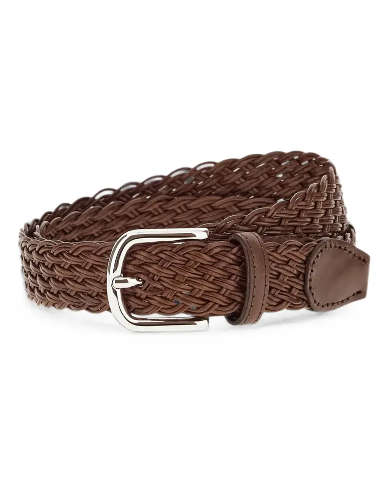 Paul & Shark woven leather belt - Braun Braun