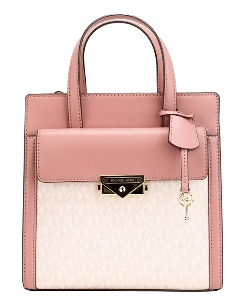 Michael Kors monogram-pattern logo-plaque tote bag - Rosa Rosa