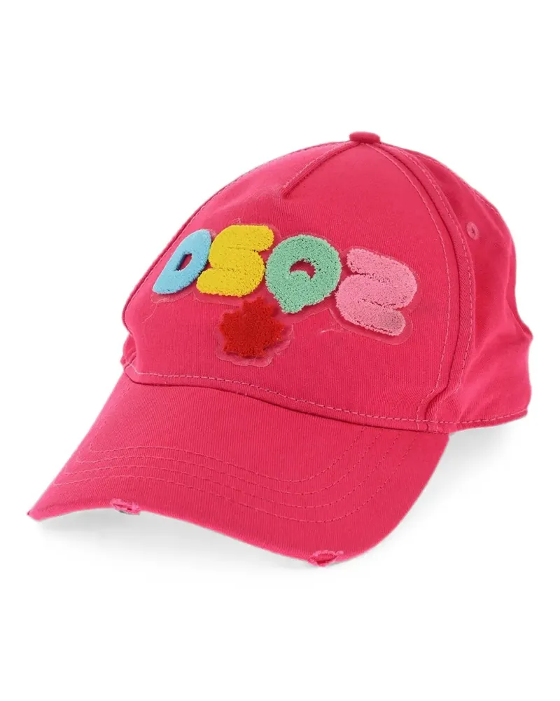 Dsquared2 Baseballkappe im Distressed-Look - Rosa Rosa