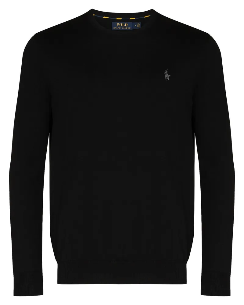 Ralph Lauren Pullover mit Logo-Stickerei - Schwarz Schwarz
