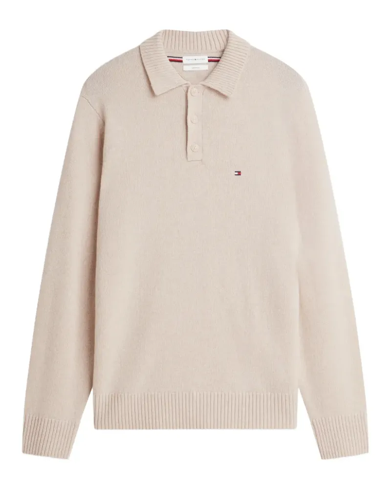 Tommy Hilfiger button-up collar sweater - Nude Nude