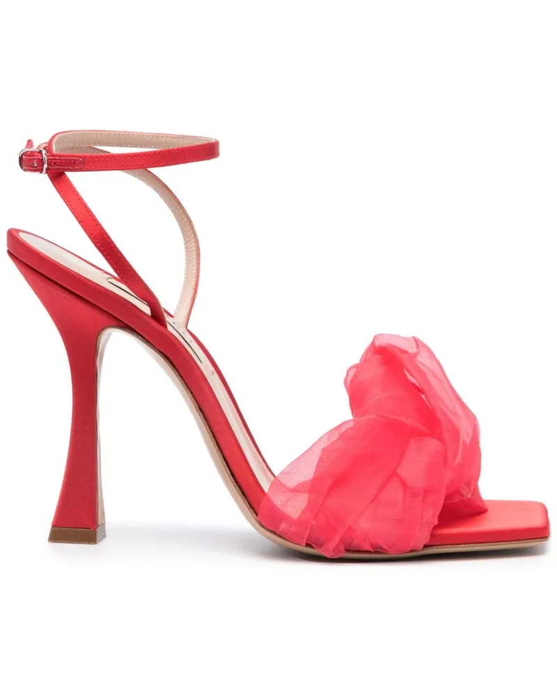 Casadei Geraldine Helen Sandalen aus Satin - Rot Rot