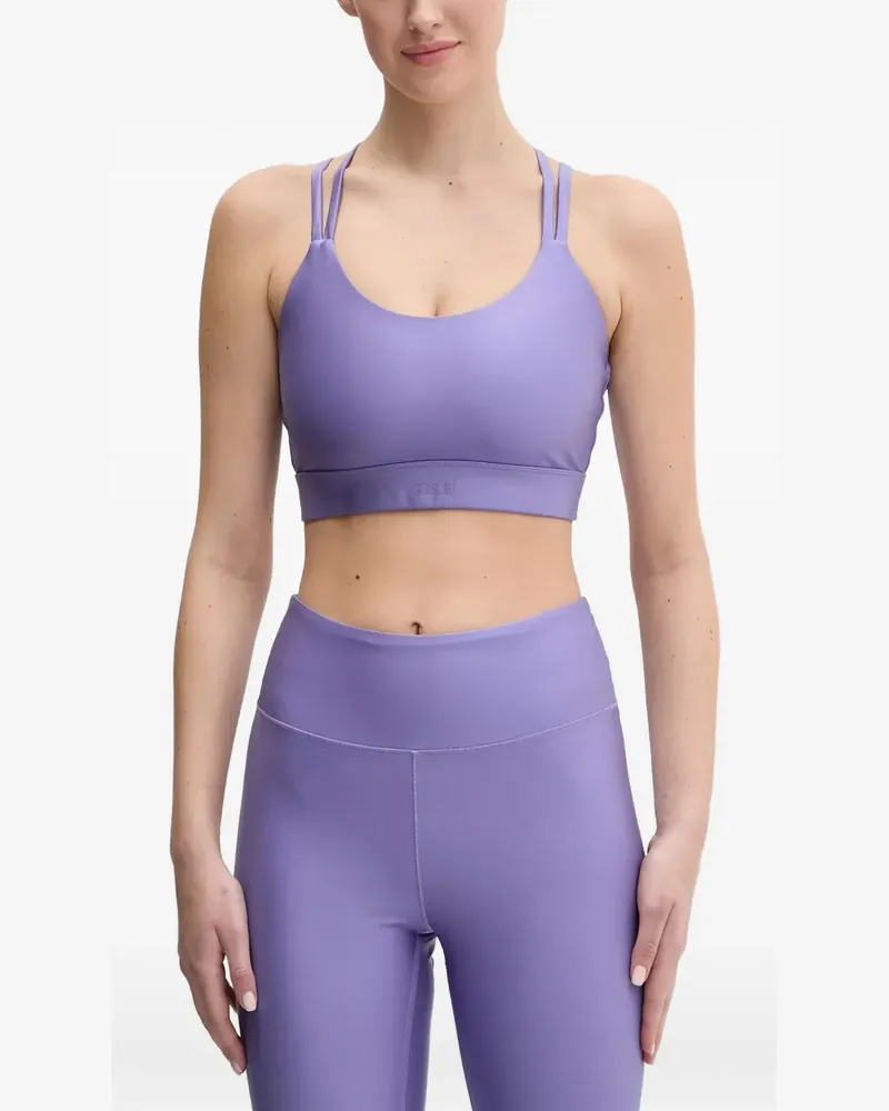 Casall Glitz Sport-BH mit überkreuzten Trägern - Violett Violett