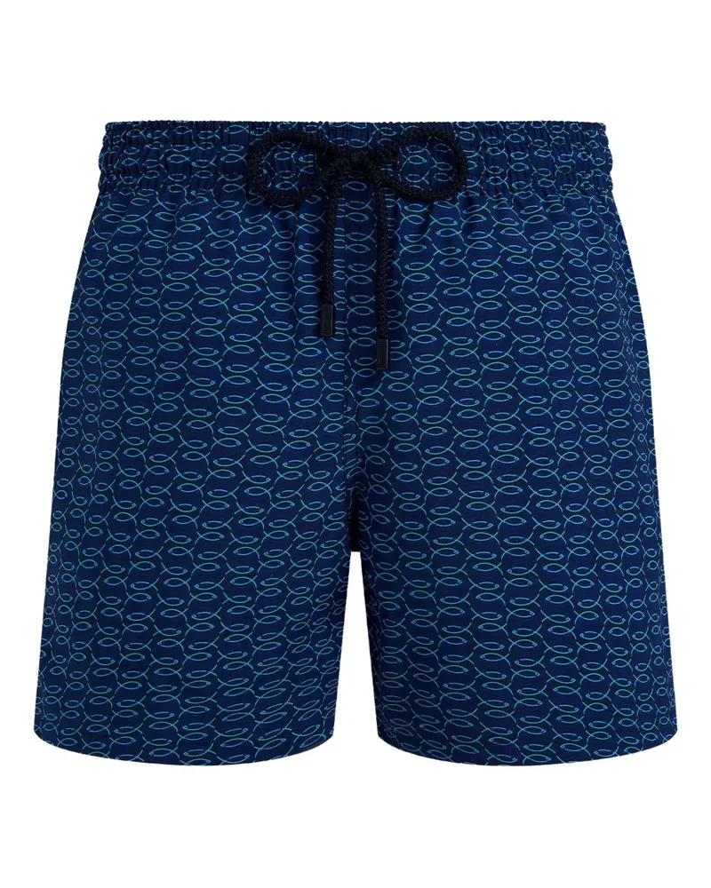 Vilebrequin Fish Net Badeshorts - Blau Blau