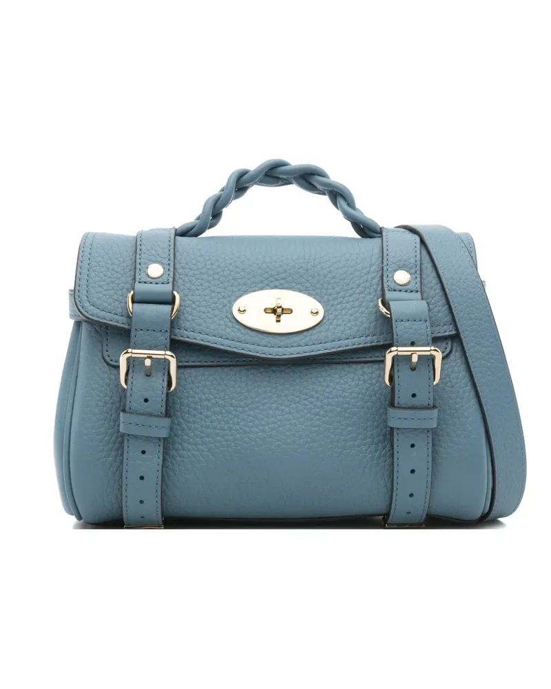 Mulberry mini Alexa braided crossbody bag - Blau Blau