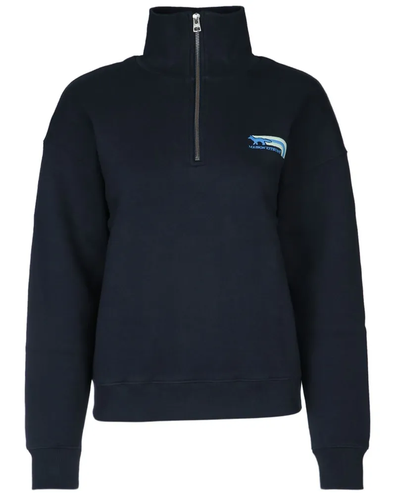 Kitsuné Besticktes Sweatshirt - Blau Blau